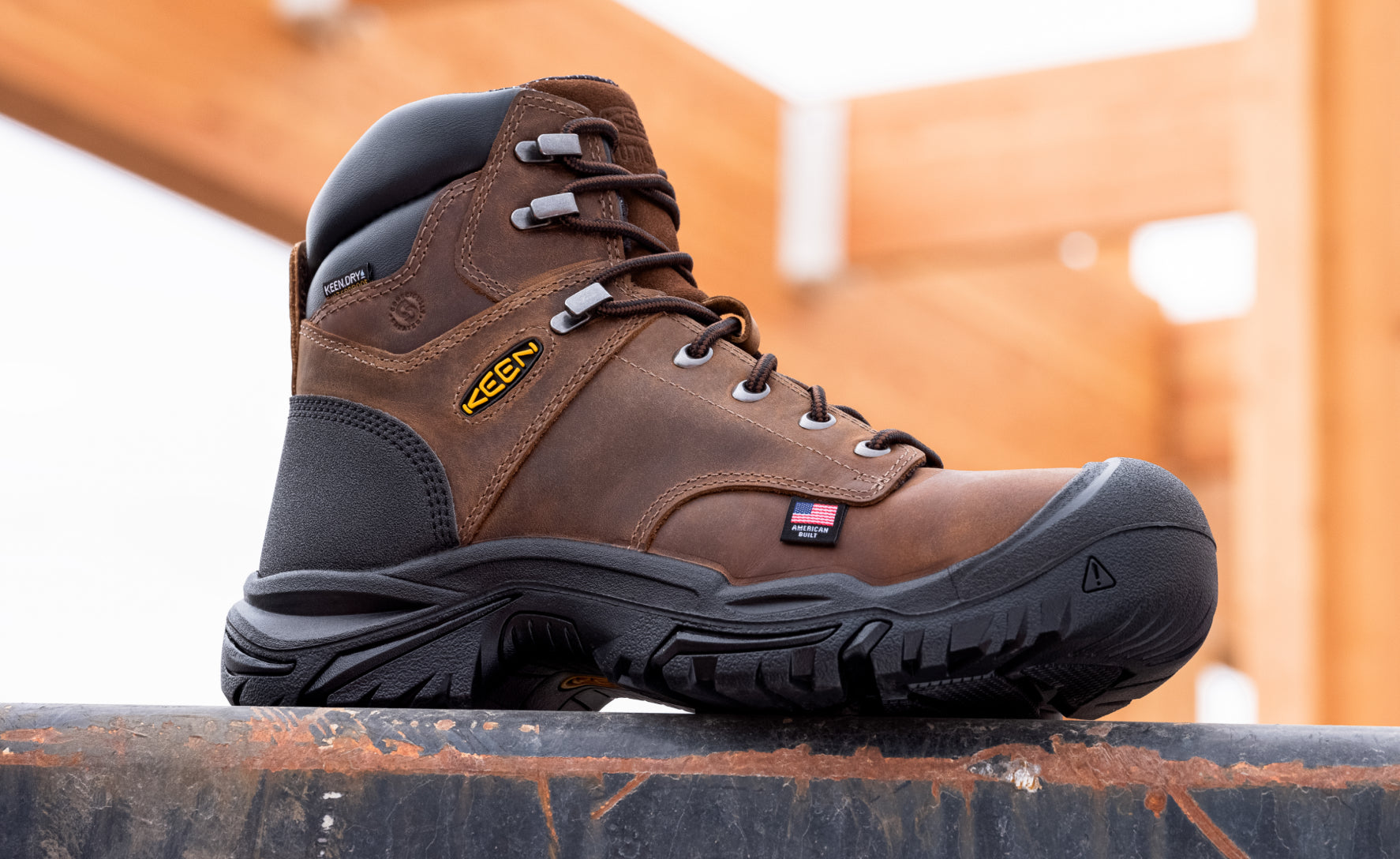 Men's Mt Vernon II 6 Waterproof Boot (Steel Toe) | Dark Earth/Black - Image 7