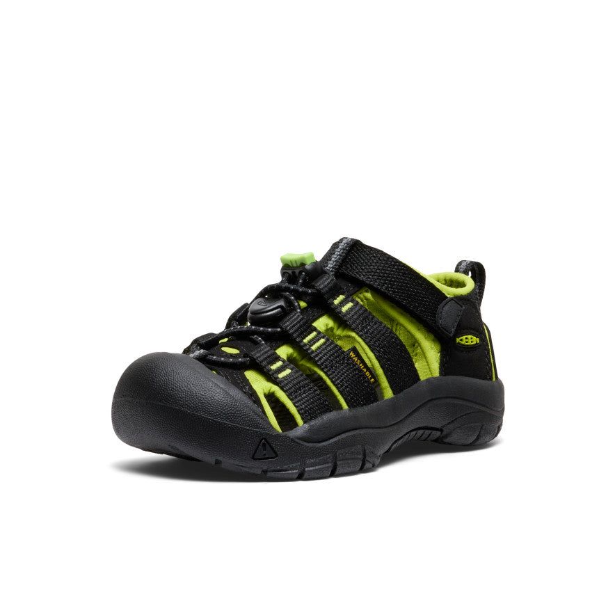 Little Kids' Newport H2 | Black/Lime Green - Image 3