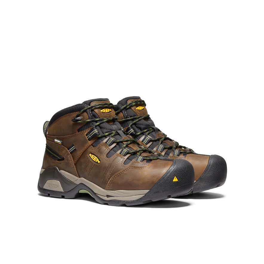 Men's Detroit XT Waterproof Boot (Steel Toe) | Cascade Brown/Bronze Green - Image 2