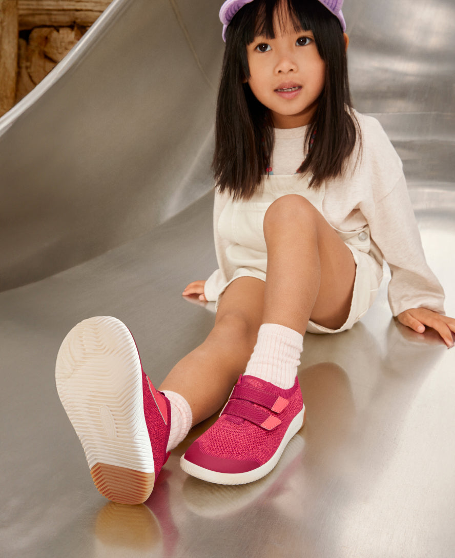 Little Kids' KNX Knit Double Strap | Black/Evening Primrose - Image 9