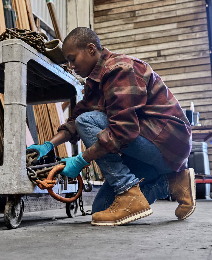 Women's San Jose 6 Waterproof Boot (Aluminum Toe) | Almond/Gum - Image 7