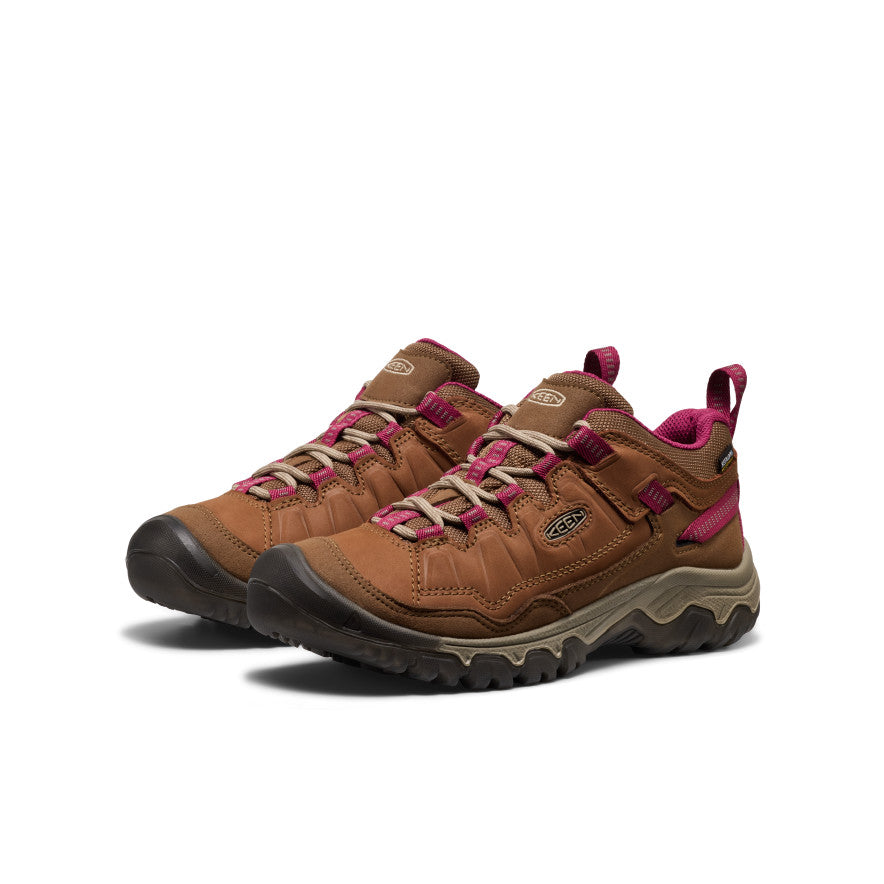 Women's Targhee IV Waterproof Hiking Shoe | Bison/Beaujolais - Image 2